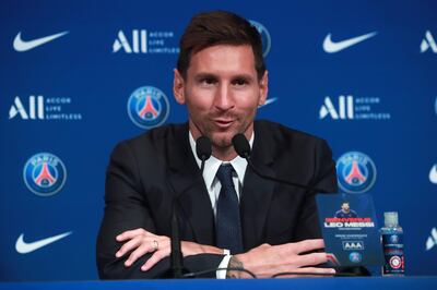 Messi, 34 años, feliz en París.