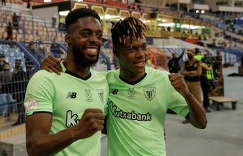 Los hermanos Williams, Iñaki (i) y Nico. Son españoles, de padres ghaneses