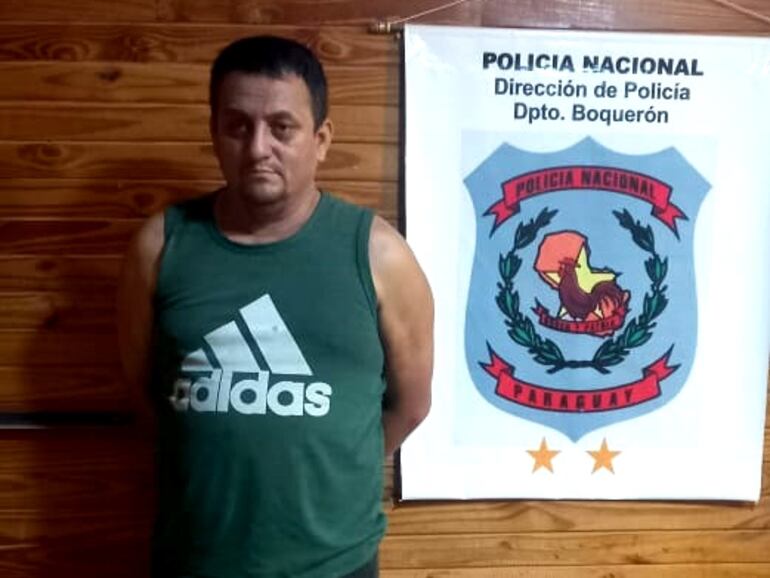 El detenido Patricio Osmar Ortigoza Franco (45), acusado de matar a una niña en Hernandarias en el 2013, estuvo profugo 9 años en el Chaco.