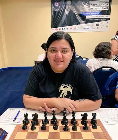 La WIM Gabriela Vargas Talavera en el Continental Femenino.