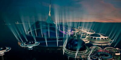 Vista del mundo virtual NAOZ en el que se desarrollará hoy el festival “Tomorrowland”.