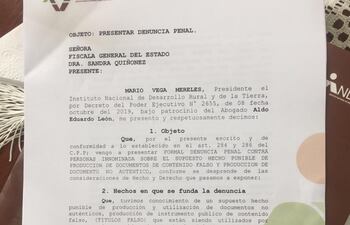 Denuncian falsificaciones de títulos de tierras del Indert por US$ 1 millón