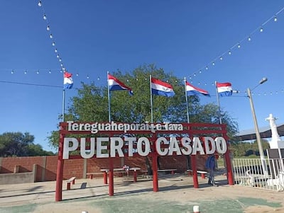 Puerto Casado, donde intentaron robar a un sacerdote de origen Indonesio.