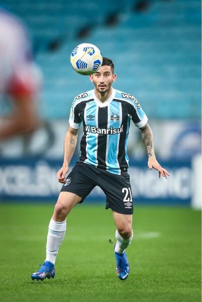 Mathias Villasanti, jugador paraguayo del Gremio de Porto Alegre.