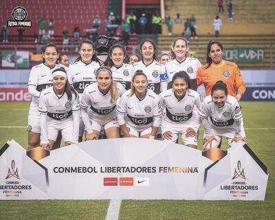 Formación titular que presentó ayer Olimpia para enfrentar al Deportivo Cali.