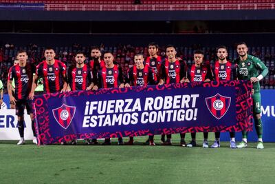 Los jugadores de Cerro Porteño y el mensaje para Robert Morales, quien estará fuera de las canchas por unos 7 meses a causa de una lesión ligamentaria.