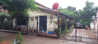 Vivienda donde residía, Alcides Rubén Rojas Acosta (35), principal sospechoso de ser campana de sicarios.