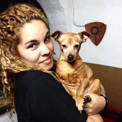 Con esta imagen, Susan Zaldívar se despidió de su hija perruna "Pampita" en las redes.