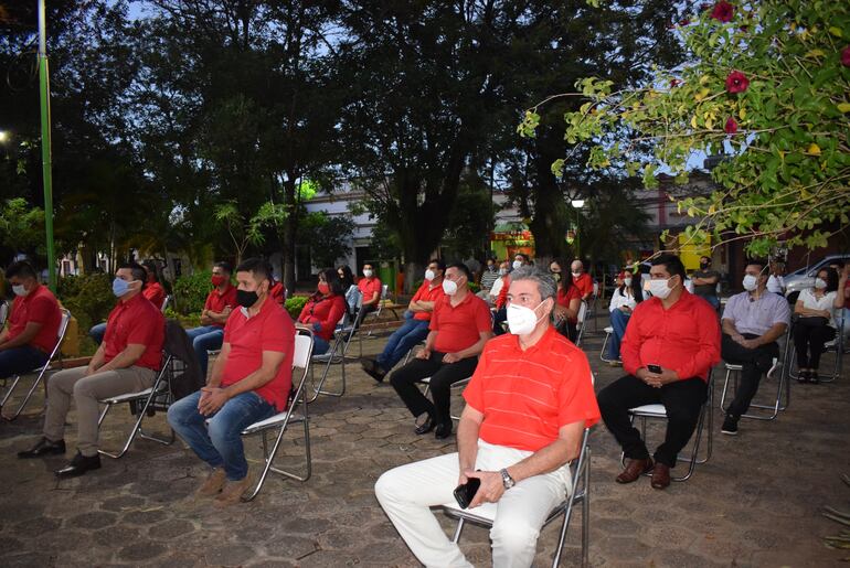Presentación de candidaturas a la Junta Municipal por el Movimiento Hechos no Palabras de Carapeguá