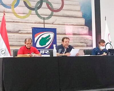 Carlos Apodaca, Nelson Mendoza y Gustavo Borgognon.