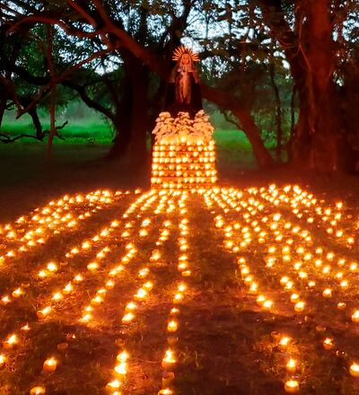 La Virgen Dolorosa estuvo en soledad, este año, en la Barraca situada en Tañarandy, distrito de San Ignacio.