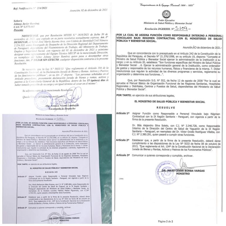 Las resoluciones de las movidas realizadas por los políticos del departamento de Paraguarí