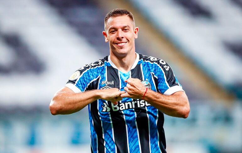 Diego Churín (30 años), luego de su anotación.