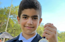 Jinete Santiago Gómez ganador de altura 0.60. (Gentileza)