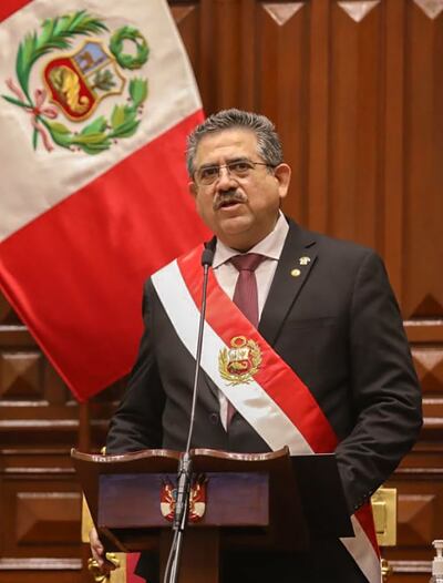 Manuel Merino asumió la presidencia de Perú este martes.