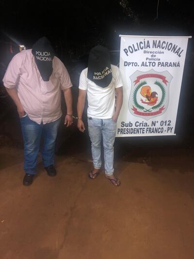 Los detenidos fueron puestos a disposición del Ministerio Público.