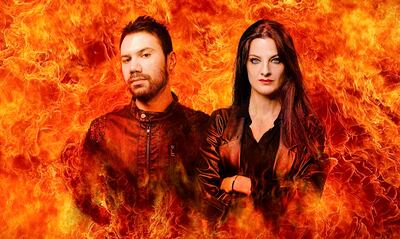 Adrián Benegas y Zuberoa Aznárez, el creador y la voz de Tragul.