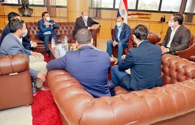 El presidente de la Cámara de Senadores, Óscar Salomón, recibió ayer en su despacho a representantes de la Capaco y de Cavialpa. Piden la utilización de un saldo del BID.