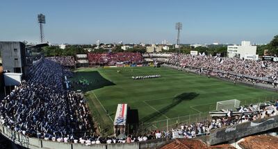 El remozado estadio Para Uno en el clásico de este año con triunfo de Olimpia por 1-0, gol de Derlis González. Ya con la zona de las Preferencias y cabinas de prensa ampliadas como también la zona baja del sector.