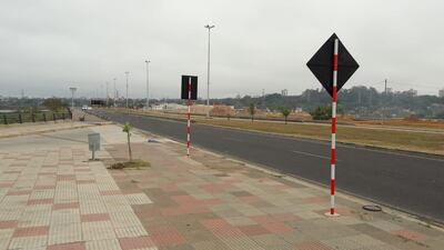 Día nublado en la Costanera de Asunción.
