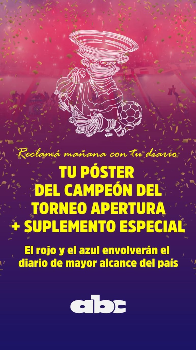 Póster más suplemento especial con la edición de ABC Color