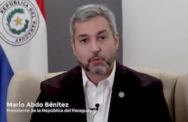 Mario Abdo Benítez emitió un mensaje grabado, celebrando la designación.