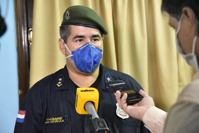 Comisario Lidio Castiñeira, subjefe de la Comisaría 14ª Central de Villeta.