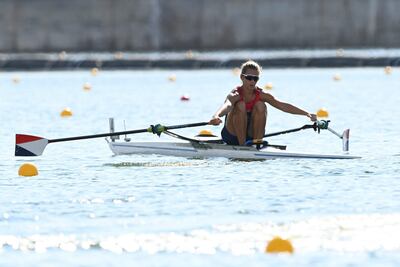 Alejandra Alonso clasificó a cuartos de final en el remo.