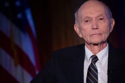 El astronauta Michael Collins en una fotografía de archivo.