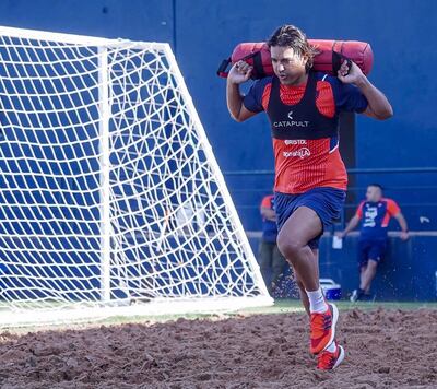 Marcelo Moreno Martins (35), atacante azulgrana.