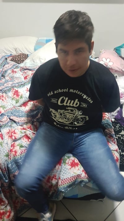 Gustavo Genaro Gayoso, detenido en el barrio Centro de Salto del Guairá.