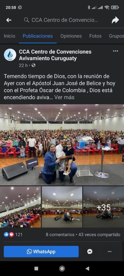 Muchos fieles se aglomeraron en el templo curuguateño.