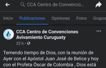 Muchos fieles se aglomeraron en el templo curuguateño.