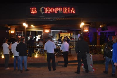 Imagen de archivo de un atentado ocurrido recientemente en un restaurante céntrico de Pedro Juan Caballero.