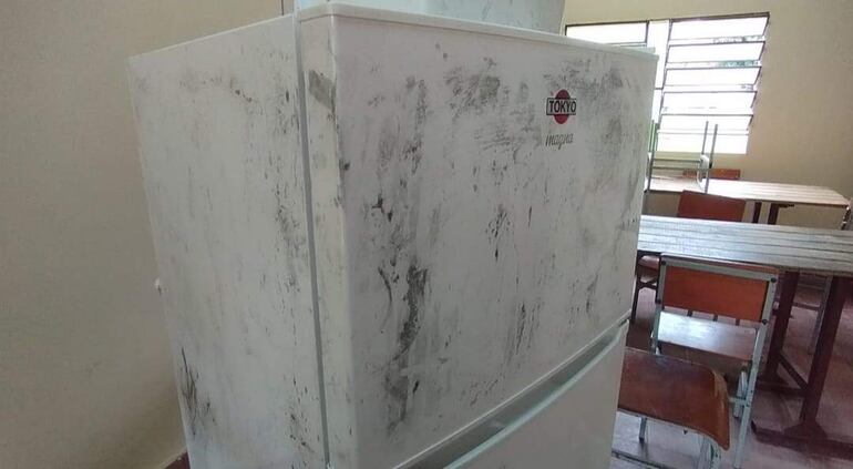 Esta heladera se salvó de ser llevada.