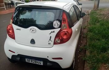 El vehículo fue abandonado en el barrio Juan E. O’Leary de Ciudad del Este.