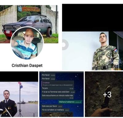 Cristhian Alfredo Daspet Brítez, personal militar de 28 años.