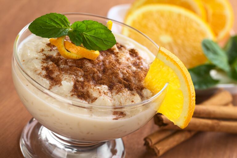 Arroz con leche.