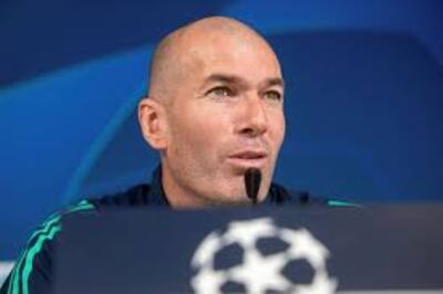 Zinedine Zidane, técnico del Real Madrid