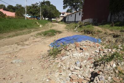 Así luce la calle Pura Agüero Vera en plena Capital del país. Según Nenecho, esta es una obra realizada.
