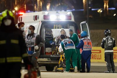 Grosjean es trasladado a un centro asistencial