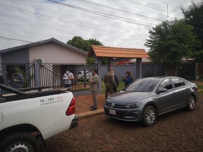 Uno de los lugares allanados este jueves por la comitiva fiscal-policial en Santa Rita.