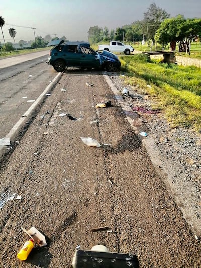 Mujer fallece en accidente de tránsito supuestamente ocasionado por un bache.