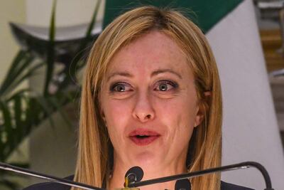Giorgia Meloni, primera ministra de Italia.
