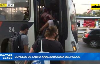 Consejo de Tarifa Técnica analizará si sube el precio del pasaje