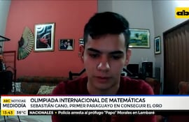 Sebastián Cano, el primer paraguayo en conseguir el oro en las Olimpiadas de Matemáticas