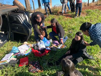 La magistrada y sus acompañantes solo sufrieron lesiones leves.