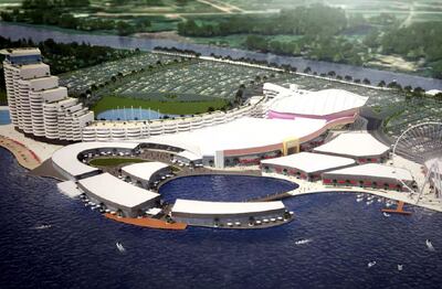 Vimérica SA avanza con sus obras para su megacomplejo en la Isla San Francisco.