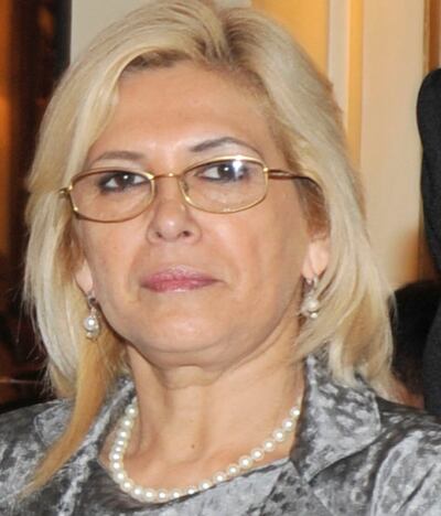 Hermelinda Alvarenga de Ortega, senadora (PLRA), líder de la bancada A (llanista) de la Cámara de Senadores.