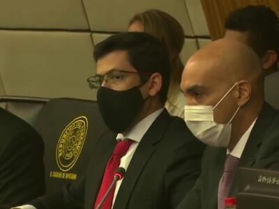 Julio Mazzoleni, ante la comisión bicameral del Congreso.